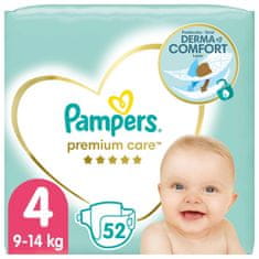 Pampers Premium Care plenice za enkratno uporabo 4 (9-14 kg) 52 kosov