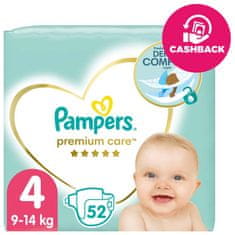 Pampers Premium Care plenice za enkratno uporabo 4 (9-14 kg) 52 kosov