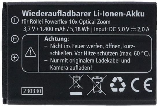 Rollei nadomestna baterija za fotoaparat Powerflex 10x