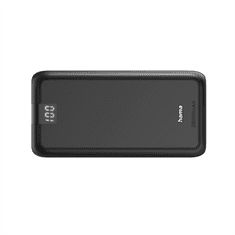 Hama Performance 20, powerbank 20000 mAh, 3 A, izhod: 1x USB-C, 2x USB-A, LED zaslon