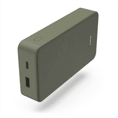 Hama Colour 20, powerbank 20000 mAh, 3 A, izhod: USB-C, USB-A, zelena