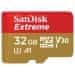 SanDisk Extreme 32GB microSDHC / CL10 / A1 / UHS-I V30 / 100mb/s / z adapterjem