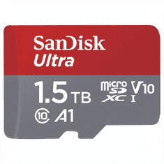 SanDisk Ultra microSDXC 1,5 TB + adapter SD 150 MB/s A1 Class 10 UHS-I