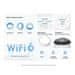 TP-Link AX3000 Whole Home Mesh Wi-Fi 6 System with PoESPEED: 574 Mb/s pri 2,4 GHz + 2402 Mb/s pri 5 GHzSPEC: 4× notranji