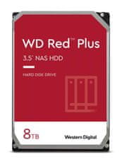 WD RED PLUS 8TB / 80EFPX / SATA 6Gb/s / notranji 3,5-palčni / 5640 vrtljajev na minuto / 256 MB