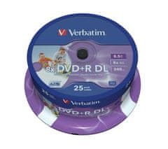 Verbatim DVD+R DL 8,5 GB 8x Tiskljivi 25 kosov