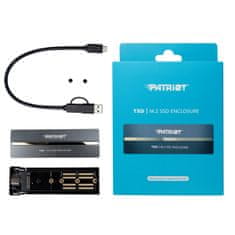 Patriot TXD M.2 PCIe SSD ohišje / okvir za PCIe NVMe SSD / USB-C Gen 3.2 / aluminijasto ohišje