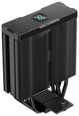 DEEPCOOL hladilnik AG400 Digital / 120 mm ventilator ARGB / 4x toplotne cevi / PWM / za Intel in AMD / črn