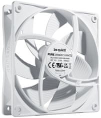 Be quiet! Bodite tiho! / Pure Wings 3 ventilator / 120mm / PWM / 4-pin / 25,5dBA / bela