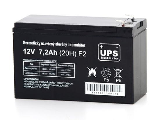 Baterija UPS 12V 7,2Ah F2