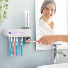 InnovaGoods UV Toothbrush Steriliser with Stand and Toothpaste Dispenser Smiluv InnovaGoods 