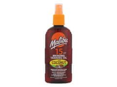 Malibu Malibu - Bronzing Tanning Oil Coconut SPF15 - For Women, 200 ml 