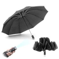 InnovaGoods Zložljiv obrnjen dežnik z LED Folbrella InnovaGoods 