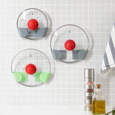 InnovaGoods Set of 3 Adhesive Holders for Saucepan Lids Smarack InnovaGoods 