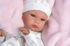 Llorens 63598 NEW BORN DOLL - realistična dojenčkova lutka z vinilnim telesom - 35 cm