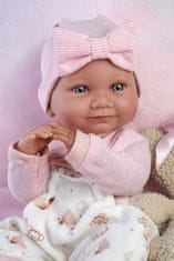 Llorens 73808 NEW BORN DOLL - realistična dojenčkova lutka z vinilnim telesom - 40 cm