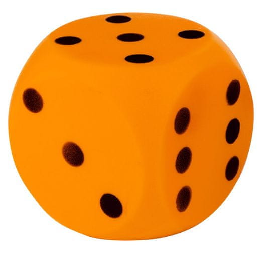 Androni Mehka kocka - velikost 10 cm, oranžna