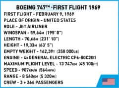 Cobi 26609 Boeing 747 Prvi polet 1969, 1:144, 1051 k