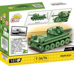 Cobi 3088 II. svetovna vojna tank T-34/76, 1:72, 101 k