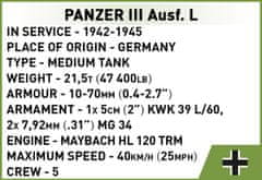 Cobi 3090 II WW Panzer III Ausf L, 1:72, 82 k