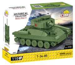 Cobi 3092 II. svetovna vojna tank T-34/85, 1:72, 110 k