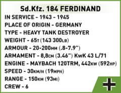 Cobi 2583 II WW Sd. Kfz. 184 Ferdinand, 1:28, 1268 k, 1 f