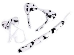 Karnevalski komplet - mačka, dalmatinec, miška, tiger - beli in črni pes