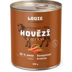 Louie cons. za pse govedina s korenčkom 800 g