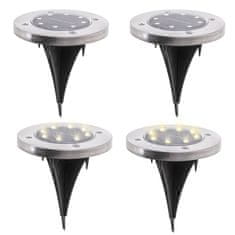 Northix Solarne vrtne luči 8 LED - 4-pack 