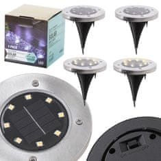 Northix Solarne vrtne luči 8 LED - 4-pack 