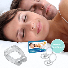 Homey Magnetna nosna sponka proti smrčanju | Dvojno pakiranje | Naravno odpraviti smrčanje | maxair