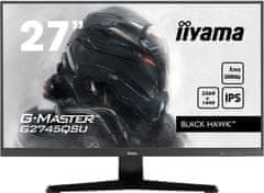iiyama G-Master Black Hawk gaming monitor G2745QSU-B1 27" Črna, IPS, Ultra Wide Resolution, 100Hz, 1ms, FreeSync, HDMI, Display Port, USB Hub