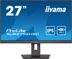 iiyama iiyama ProLite XUB2792HSC-B5 27" monitor črn, nastavljiv po višini, plošča IPS, povezava USB-C z napajanjem