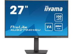 iiyama iiyama ProLite XUB2794HSU-B6, nastavljiv po višini 27" Ultra Slim, VA, HDMI, frekvenca osveževanja 100Hz