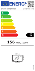 iiyama iiyama ProLite monitor LH5054UHS-B1AG 50" Digital Signage, VA panel, Slim Bezel, Anti-Glare, 4K UHD, 24/7, Landscape/Portrait, z režo Intel SDM