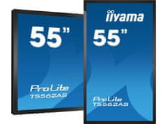 iiyama ProLite monitor T5562AS-B1 55", P-Cap 20pt Touch, 4K, VA plošča, zaslon na dotik z OS Android