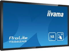 iiyama ProLite monitor T5562AS-B1 55", P-Cap 20pt Touch, 4K, VA plošča, zaslon na dotik z OS Android