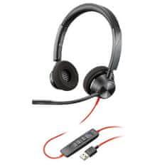 Poly Slušalke Plantronics Blackwire 3320-M USB-A (214012-01) z mikrofonom