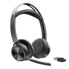 Poly Brezžične Bluetooth slušalke Plantronics Voyager Focus 2 UC ANC 5.1 črne s polnilno postjo 213727-01 / 77Y86AA