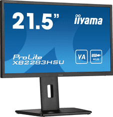 iiyama iiyama ProLite monitor XB2283HSU-B1 22" FreeSync, VA, Full HD, črn, Display Port, USB Hub, nastavljiva višina