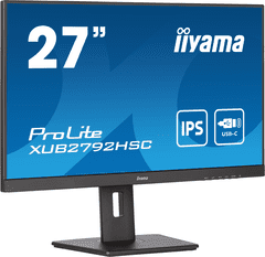iiyama iiyama ProLite XUB2792HSC-B5 27" monitor črn, nastavljiv po višini, plošča IPS, povezava USB-C z napajanjem