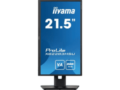 iiyama iiyama ProLite monitor XB2283HSU-B1 22" FreeSync, VA, Full HD, črn, Display Port, USB Hub, nastavljiva višina