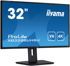 iiyama iiyama ProLite monitor XB3288UHSU-B5 32" 4K, nastavljiv po višini, HDMI, VA plošča, brez utripanja, PIP