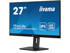 iiyama iiyama ProLite monitor XUB2792UHSU-B5 27", IPS, 4k, nastavljiva višina in vrtljiva funkcija, HDMI, DisplayPort, USB Hub, PIP, PBP