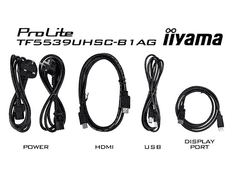 iiyama iiyama Prolite monitor TF5539UHSC-B1AG 55" črn, IPS, proti bleščanju, 4K, projektiven kapacitivni 15pt na dotik, 24/7, ležeče/pokončno/s licem navzgor, odprt okvir