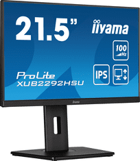 iiyama ProLite monitor XUB2292HSU-B6 22" IPS, nastavljiv po višini, HDMI, frekvenca osveževanja 100Hz