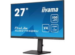 iiyama iiyama ProLite XUB2794QSU-B6, 27" ločljivost WQHD, nastavljiva po višini, Ultra Slim, VA, HDMI, DP, frekvenca osveževanja 100 Hz