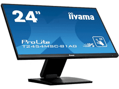 iiyama iiyama ProLite monitor T2454MSC-B1AG 24", projektiven kapacitivni 10pt na dotik, premaz proti bleščanju, IPS, ultra tanek okvir, HDMI