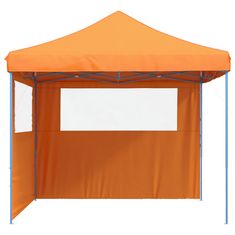 Vidaxl Zložljivi pop-up šotor za zabave 2 stranici oranžna