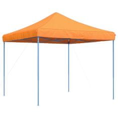 Vidaxl Zložljivi pop-up šotor za zabave oranžna 292x292x315 m